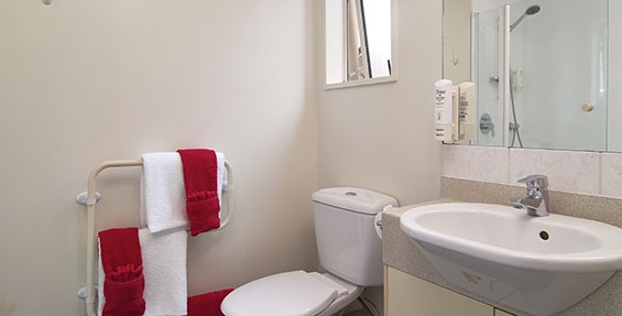 bathroom of two-bedroom suite